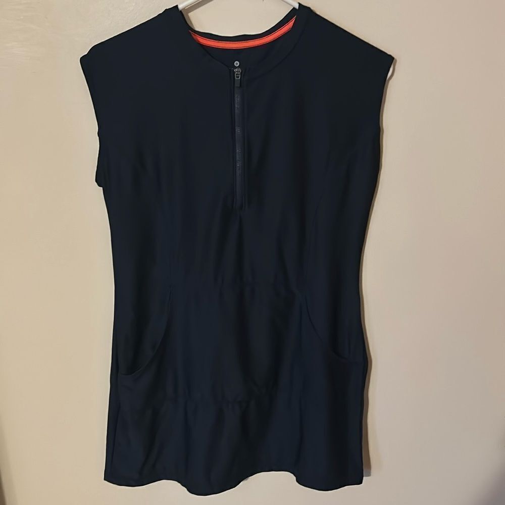 Athleta Navy Blue Game Point Tennis Dress